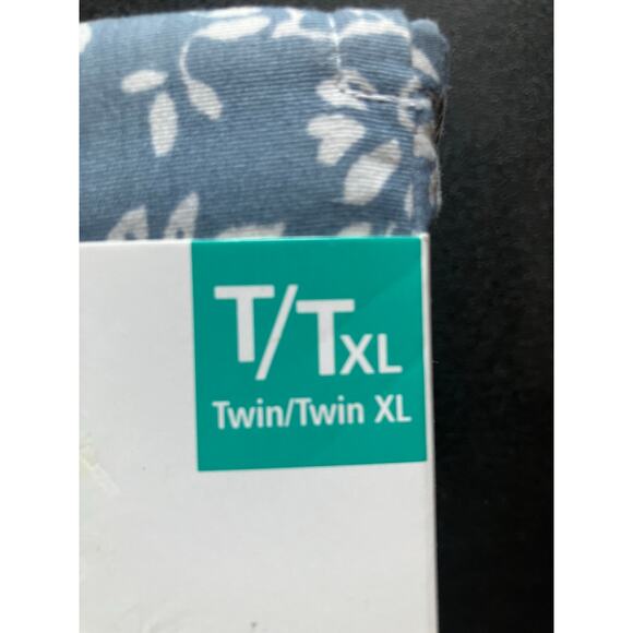 Cotton Blend Country blue sheet set T/Txl - Picture 5 of 8